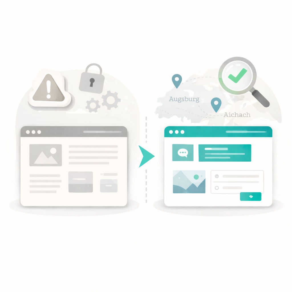 Website Relaunch old vs. modern